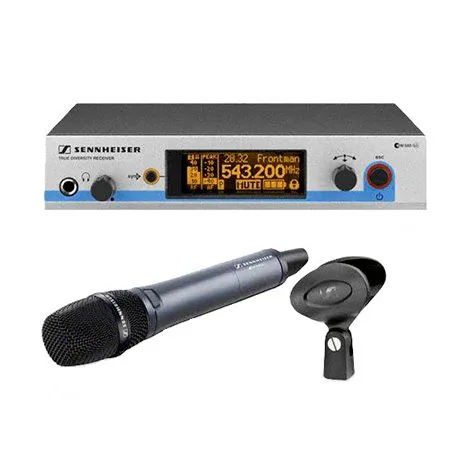 Conjunto Sennheiser EW 500 con micrófono de mano y receptor