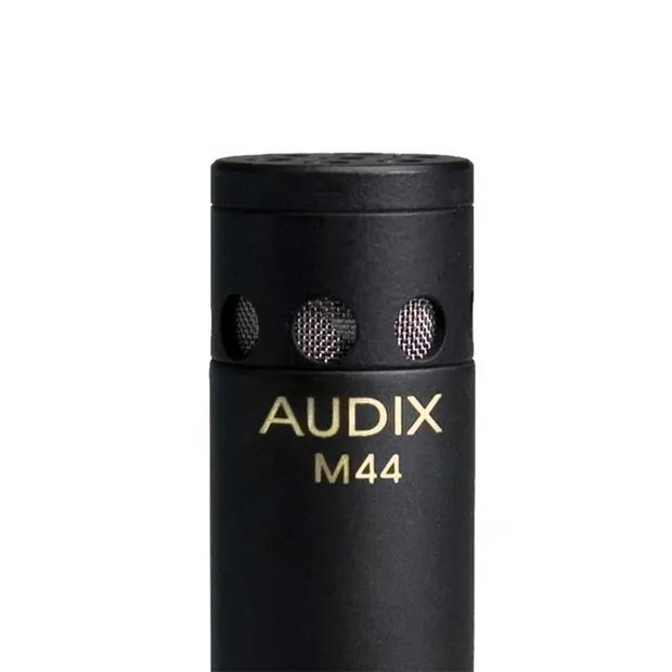 Detalle frontal de la cápsula del micrófono Audix M44