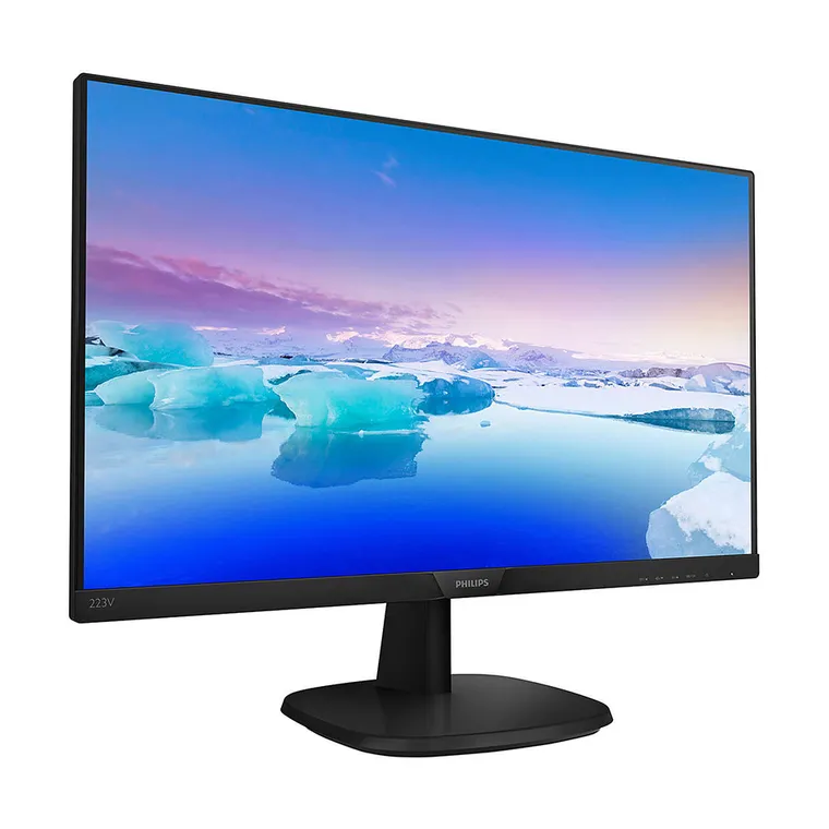 Monitor Philips 223V7QHSB/00 Full HD visto en perspectiva