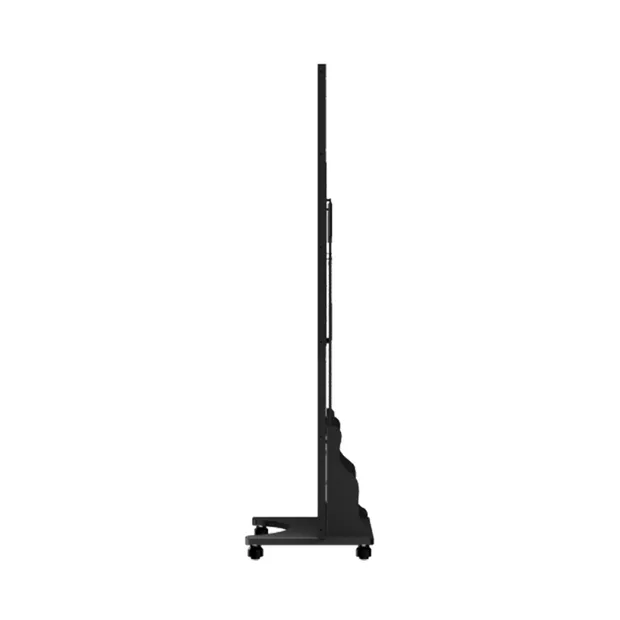 Vista lateral del kiosco LED V-Sight con su soporte móvil