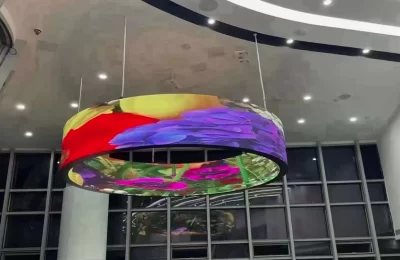 pantalla led circular en alquiler