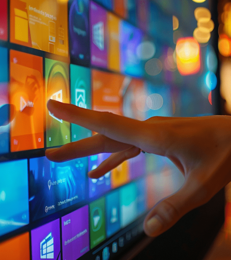 Monitores táctiles avanzados disponibles para alquiler